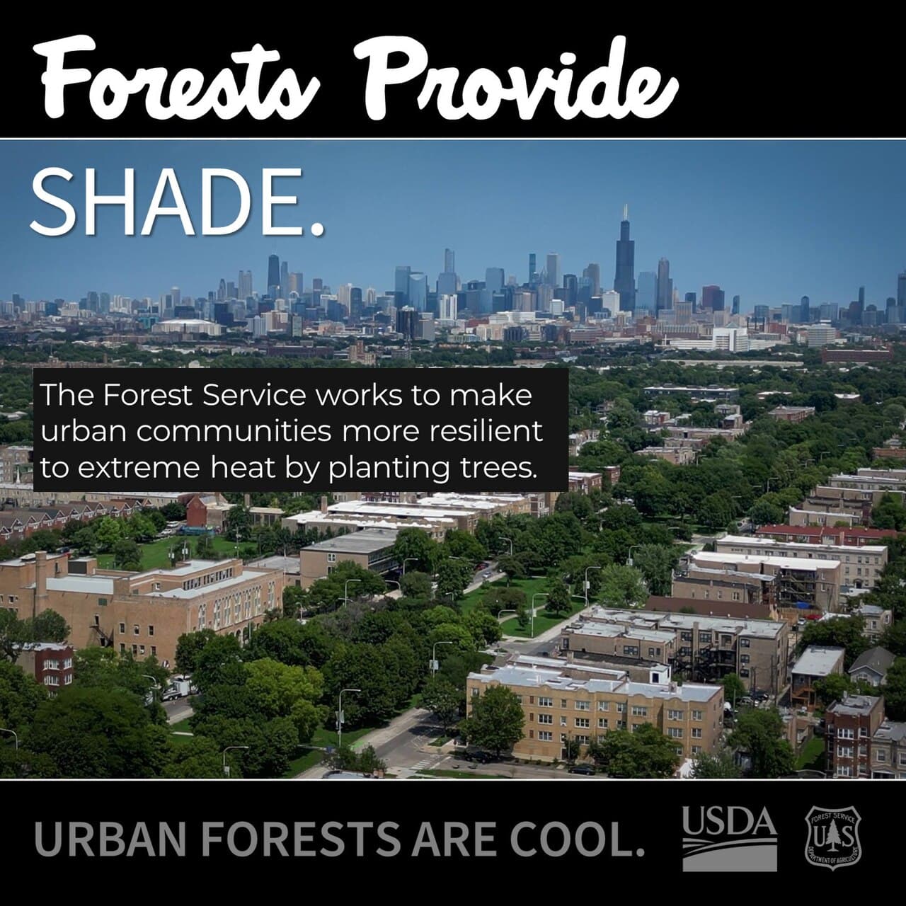 Tree shade reducing extreme heat exposure for tomorrow heat index planning