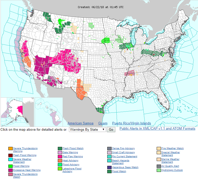 Weather alert map showing the larger setup behind tornado watch vs warning decisions