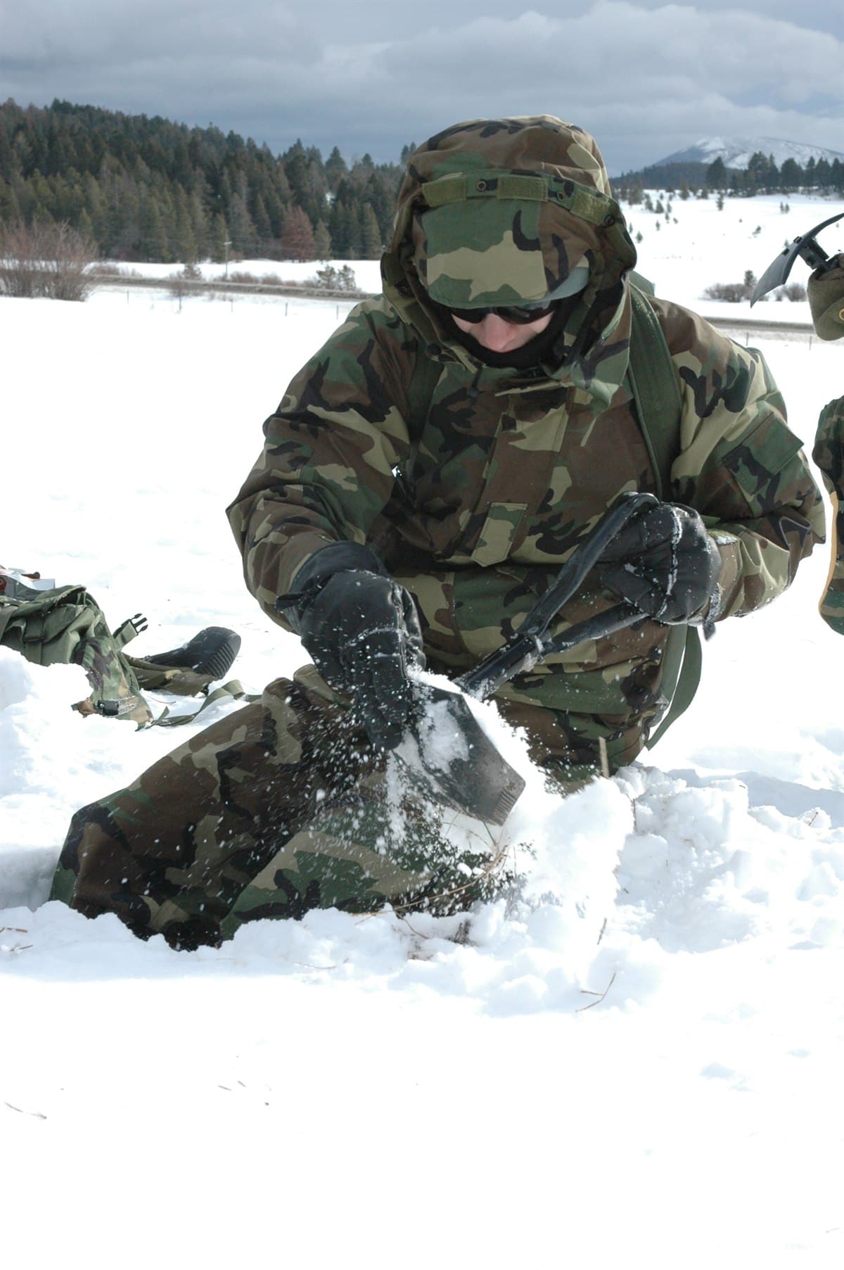 Cold weather training scene showing wind chill tomorrow by zip code clothing and exposure planning