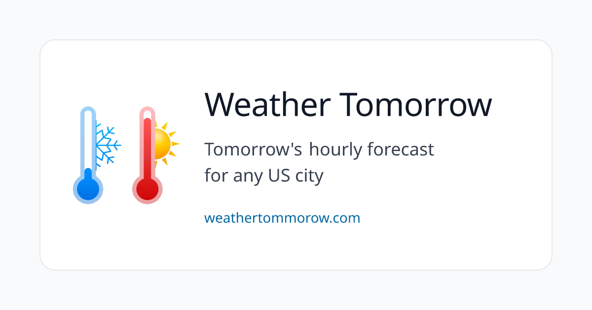 Weather Tomorrow for ZIP 04901 (Waterville, ME) - Hourly Forecast ...